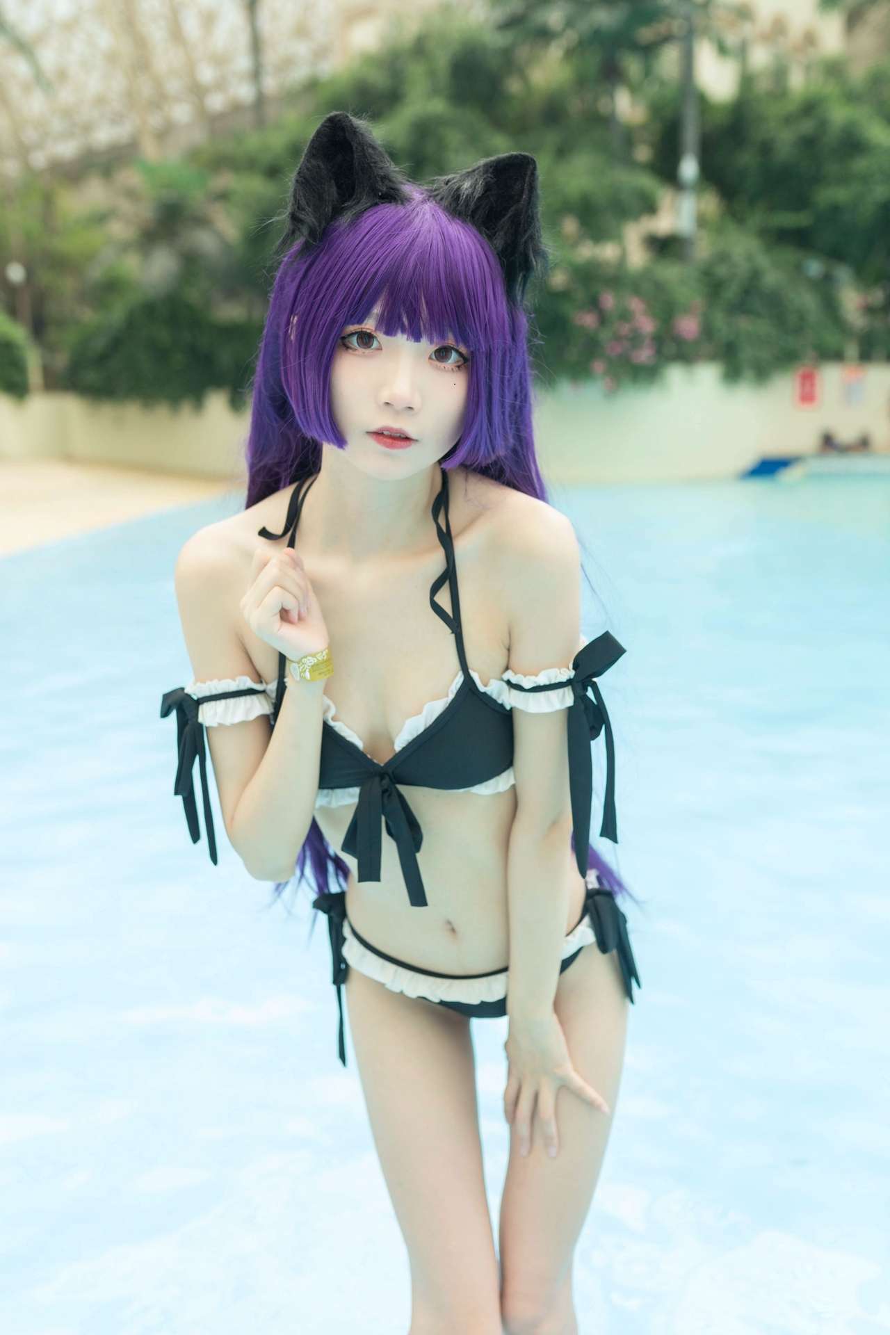 NO.023五更百鬼黑猫泳装魅力展现【12P】-可宝主